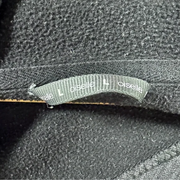 Oiselle Heather Charcoal Hoodie with Logo - Picture 7 of 11